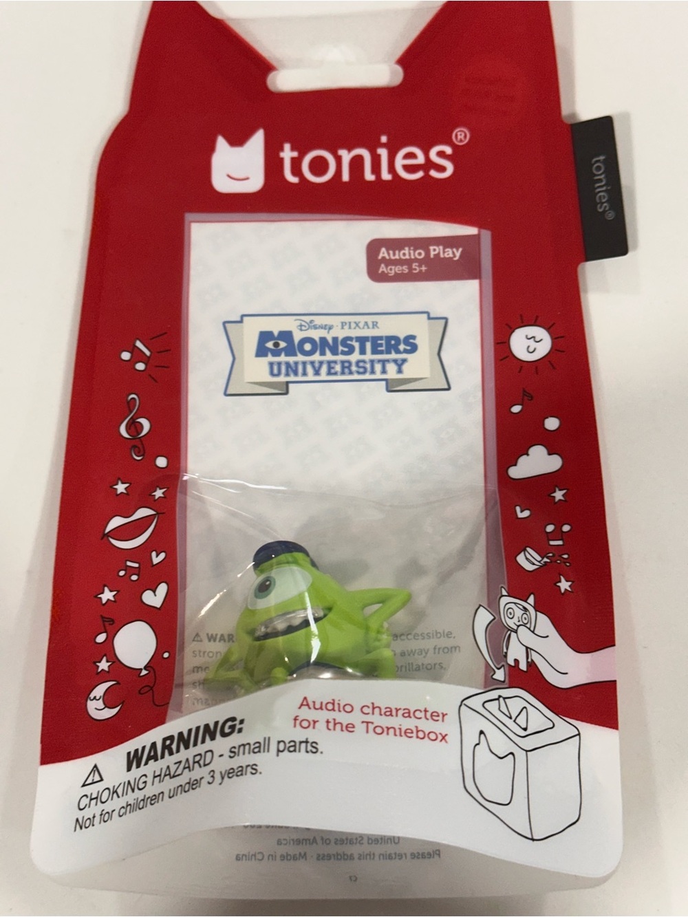 Tonies Monsters University Mike Wazowski Audio Character - Green Tonie